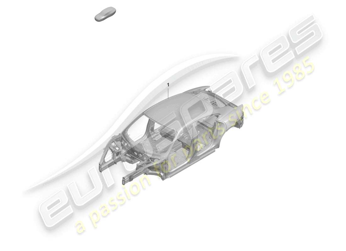 porsche 2020 (taycan 9j1-1) car body part diagram