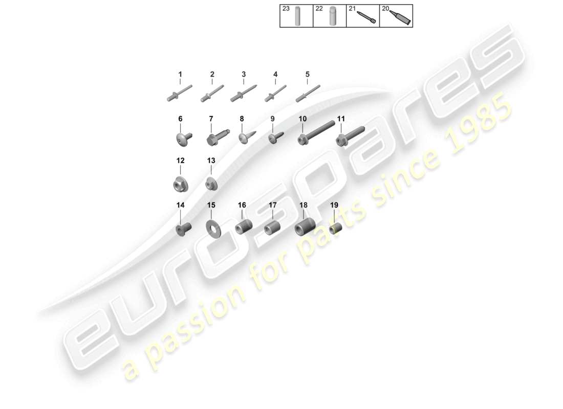 a part diagram from the porsche 2025 (718 boxster spyder) parts catalogue
