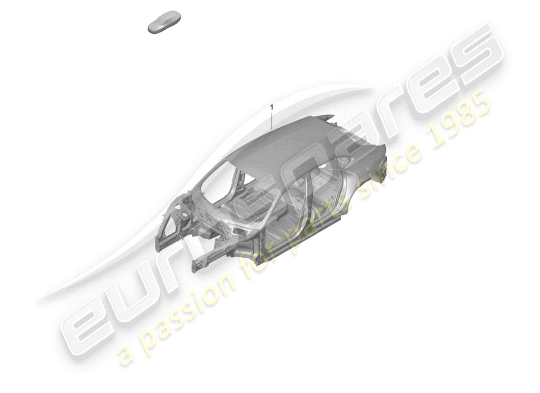 porsche 2023 (taycan 9j1-1) car body parts diagram