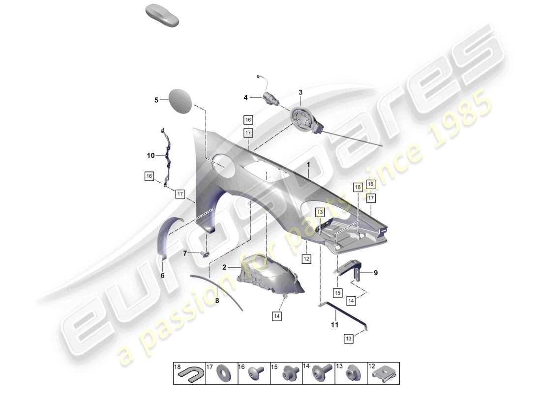 a part diagram from the porsche boxster parts catalogue