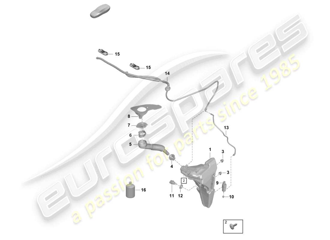 a part diagram from the porsche boxster parts catalogue