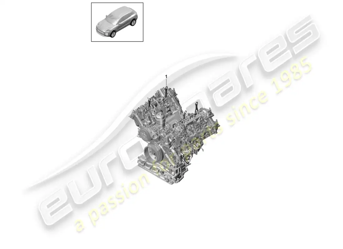 porsche 2020 (macan) base engine parts diagram