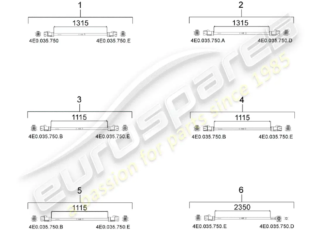 porsche 2020 (macan) connecting line central computer parts diagram