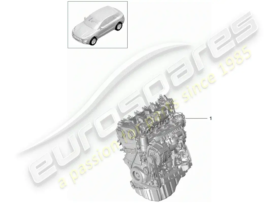 porsche 2014 (macan) replacement engine included clutch plate - pdk - parts diagram