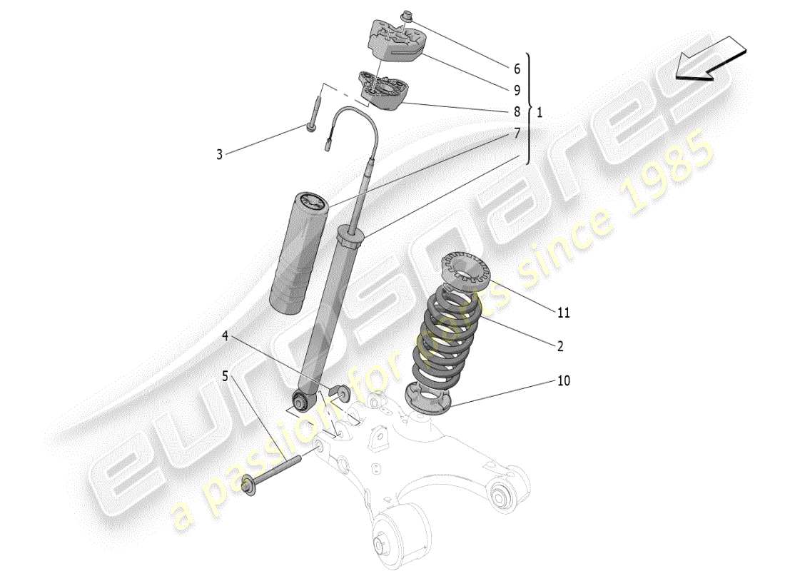 a part diagram from the maserati grecale parts catalogue