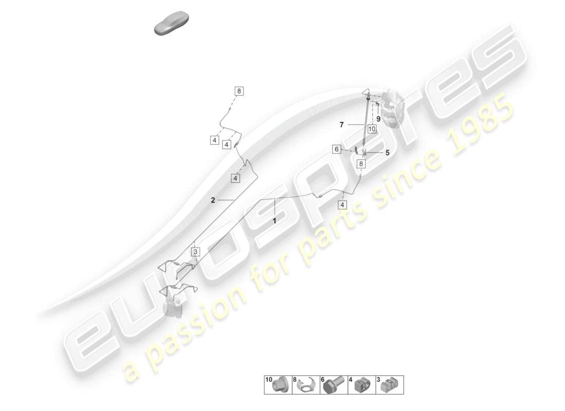 a part diagram from the porsche 2026 (992-2 gt3/rs/st) parts catalogue