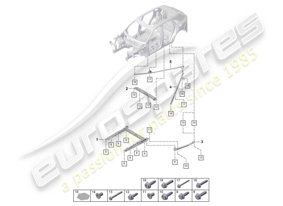 a part diagram from the porsche 2026 (cayenne e3 pa) parts catalogue