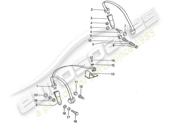 a part diagram from the porsche 959 parts catalogue