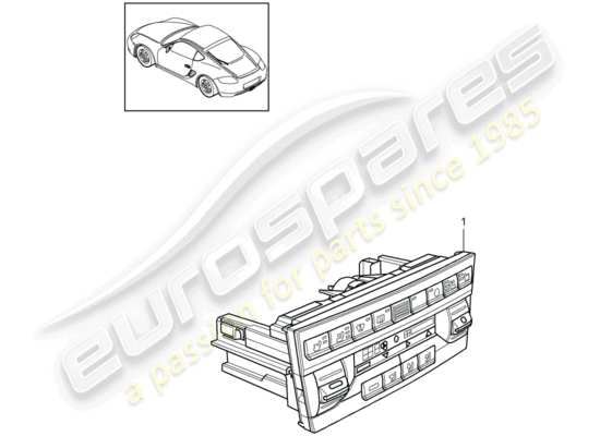 a part diagram from the porsche cayman 987 parts catalogue