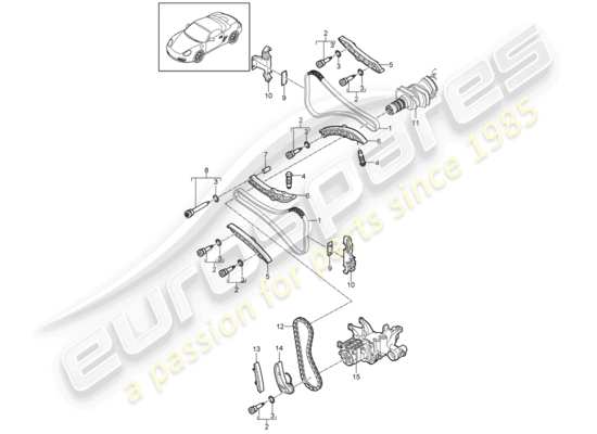 a part diagram from the porsche boxster 987 parts catalogue