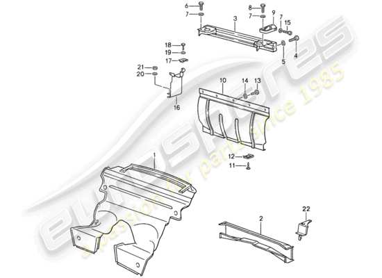 a part diagram from the porsche 959 parts catalogue