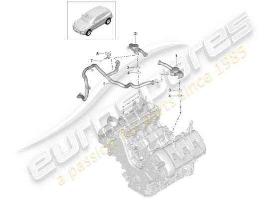 a part diagram from the porsche macan parts catalogue