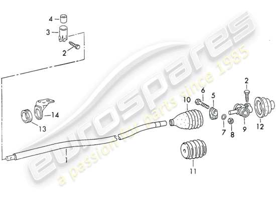 a part diagram from the porsche 911 parts catalogue