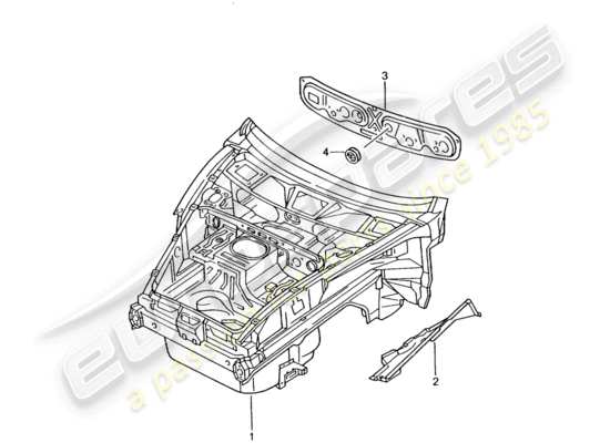 a part diagram from the porsche 996 gt3 (2002) parts catalogue