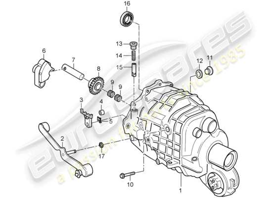 a part diagram from the porsche 996 (2004) parts catalogue