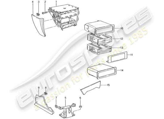 a part diagram from the porsche 996 gt3 (2005) parts catalogue