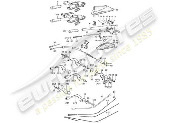 a part diagram from the porsche 911 parts catalogue