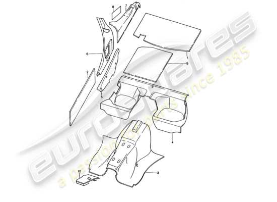 a part diagram from the porsche 928 parts catalogue