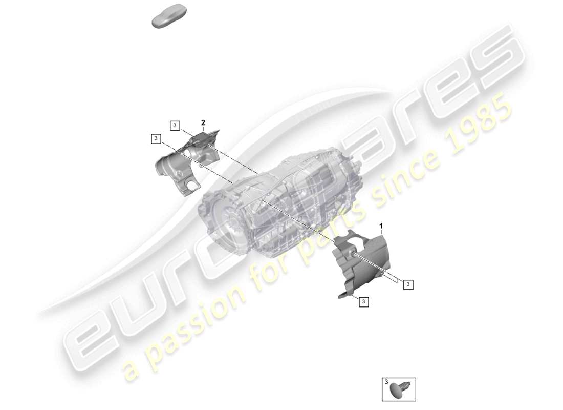 porsche 2025 (panamera 976) 8-speed dual clutch gearbox accessories parts diagram
