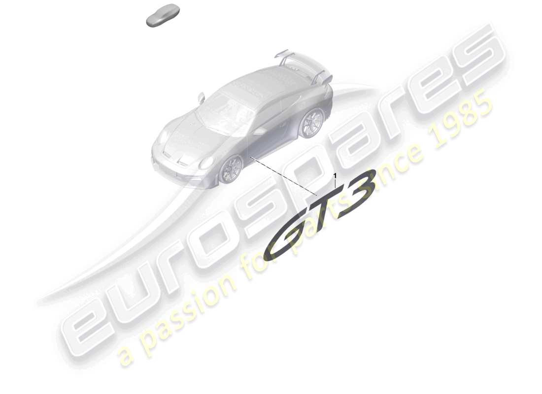 porsche 2025 (992-2 gt3) decorative film gt3 parts diagram