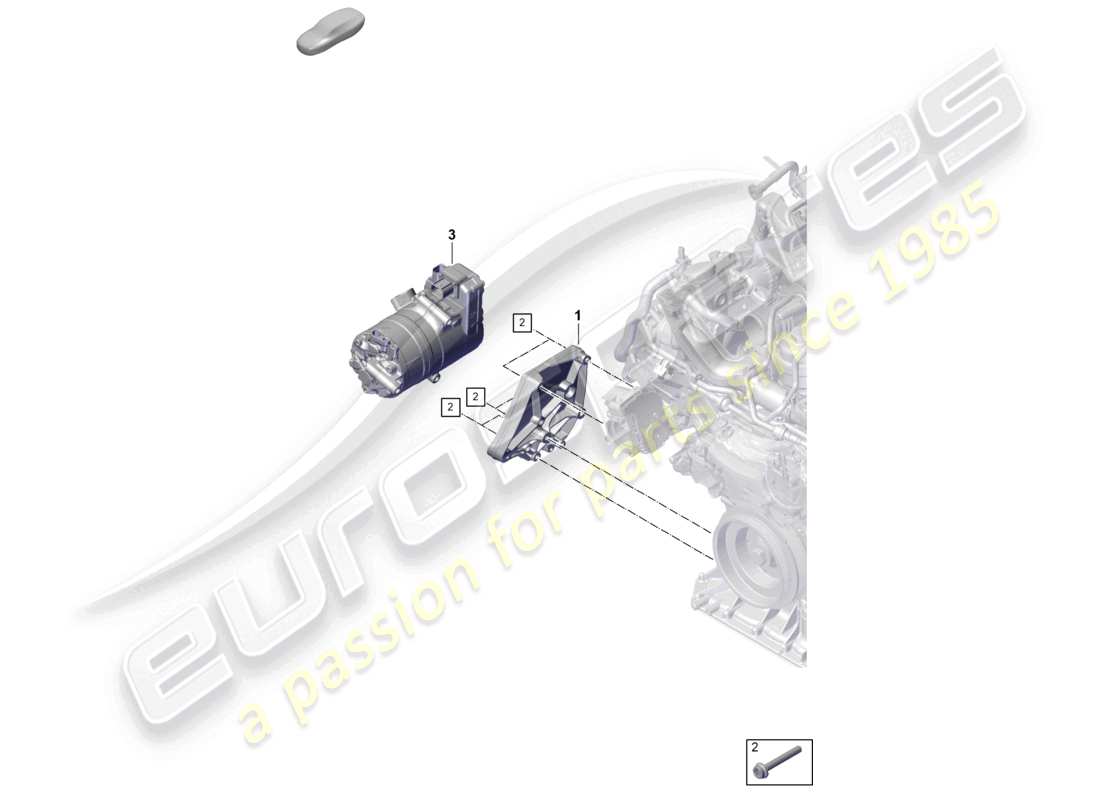 a part diagram from the porsche 2024 (cayenne e3 pa) parts catalogue