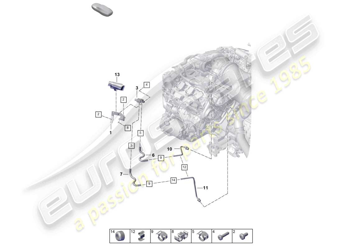part diagram containing part number pac131850c
