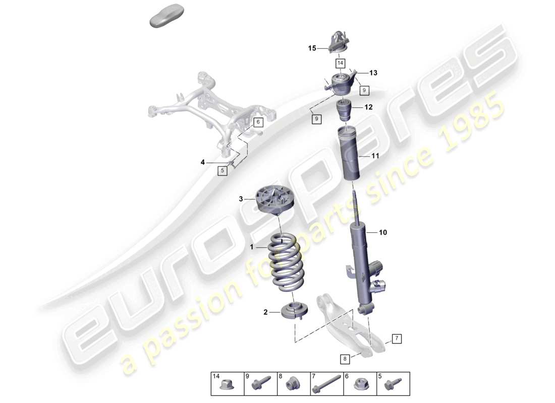 a part diagram from the porsche 2026 (cayenne e3 pa) parts catalogue