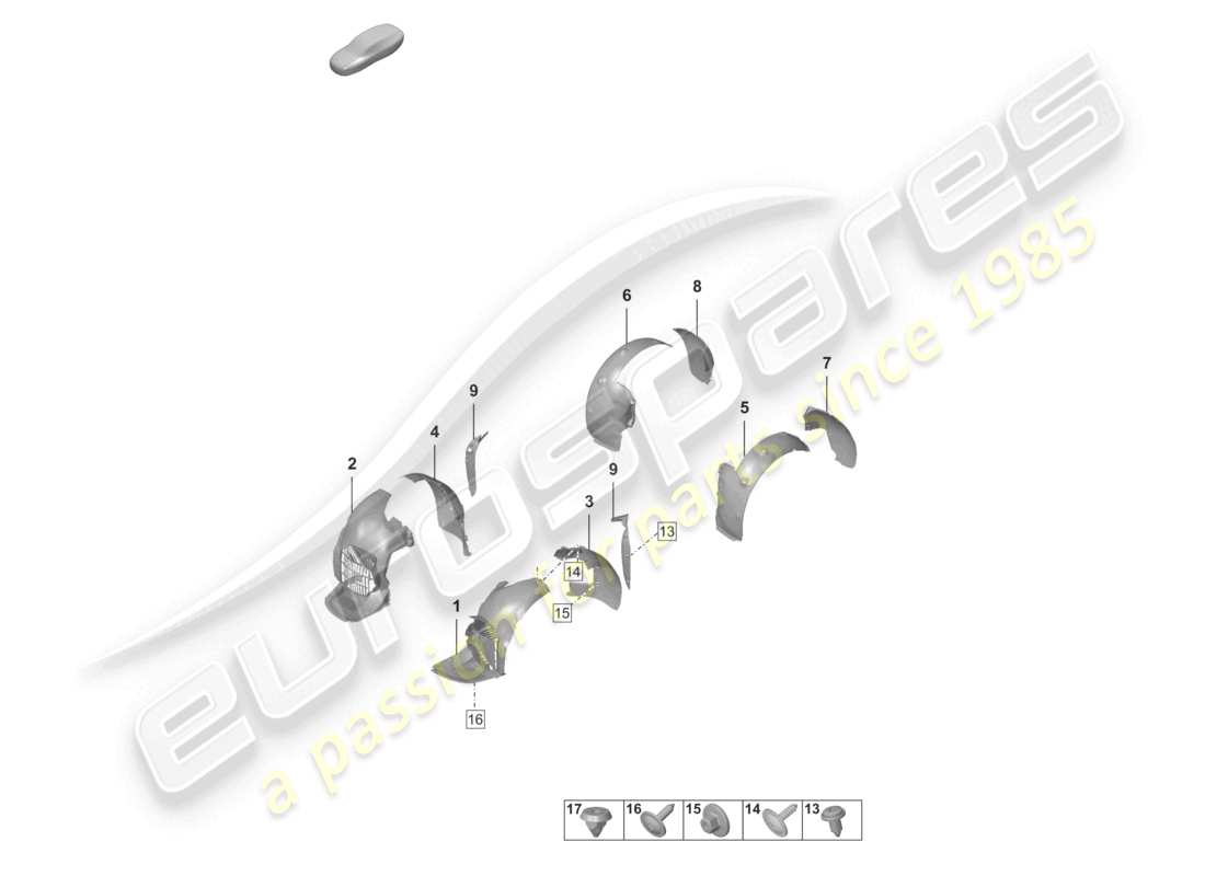 VIEW PARTS DIAGRAMS FROM THE PORSCHE 992 PARTS CATALOGUE a part diagram from the porsche 992 parts catalogue