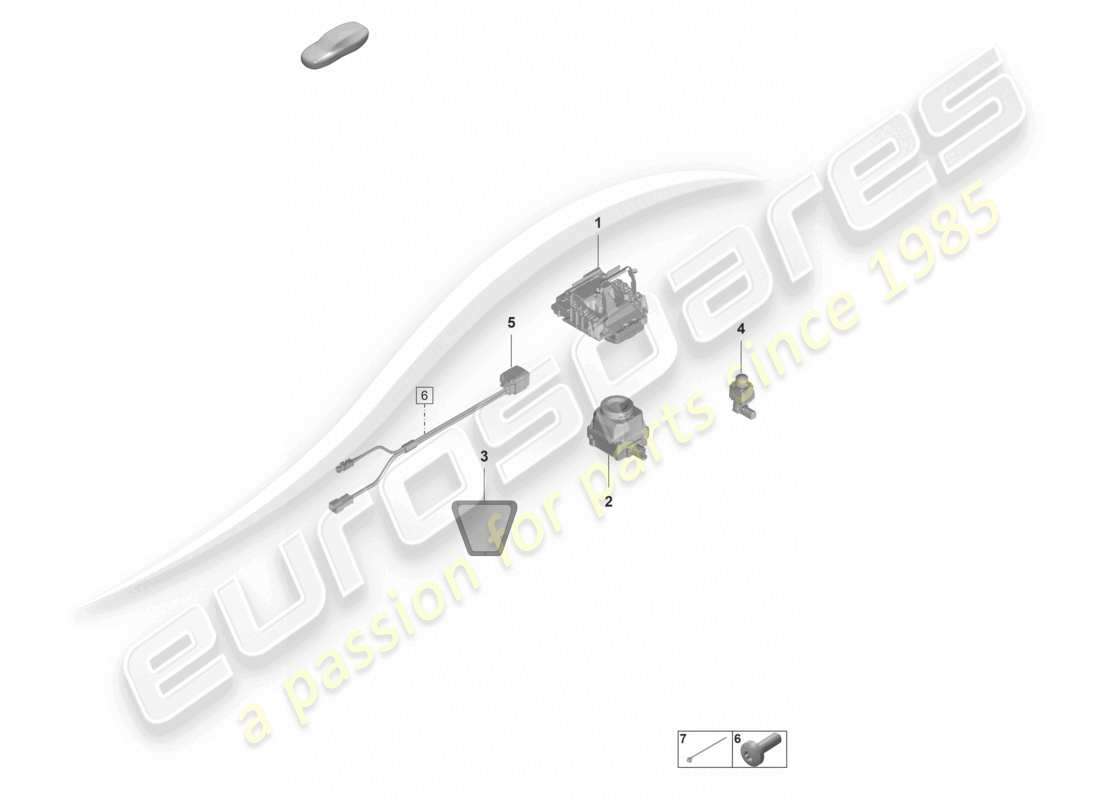 porsche 2023 (panamera 971-2) camera parts diagram
