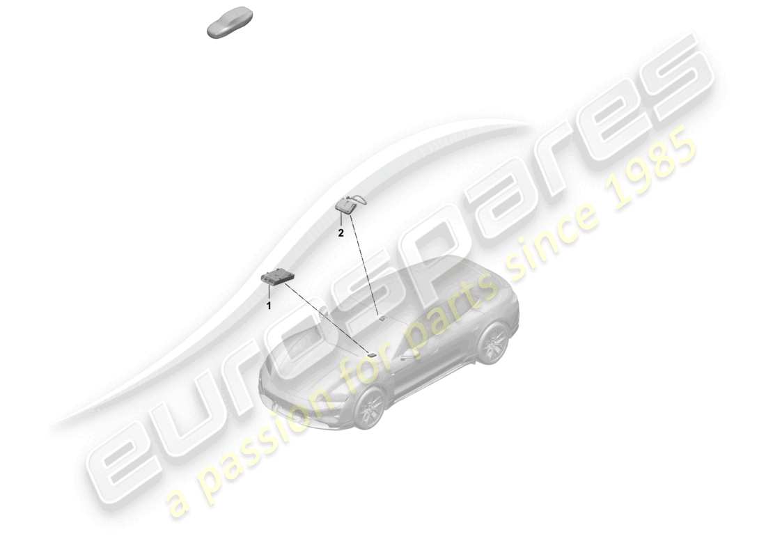 a part diagram from the porsche taycan parts catalogue