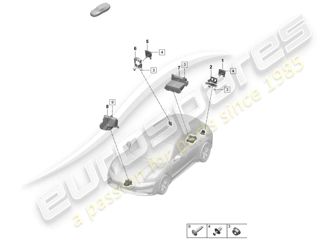 part diagram containing part number pad035915a