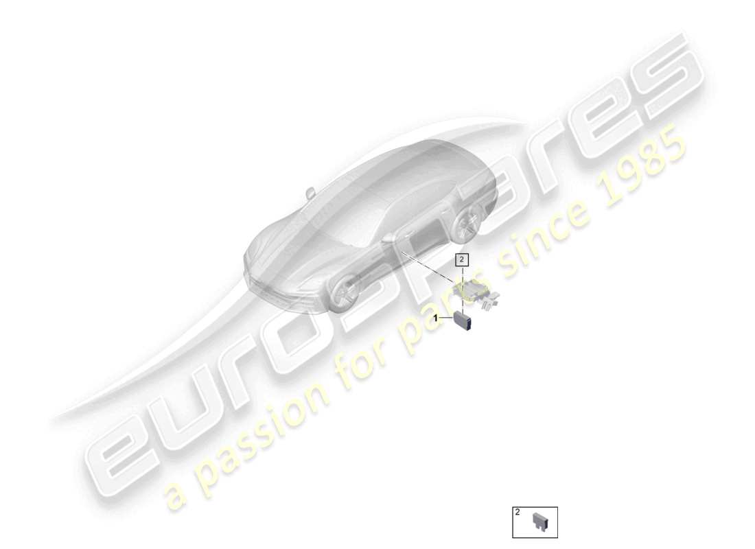 a part diagram from the porsche panamera parts catalogue