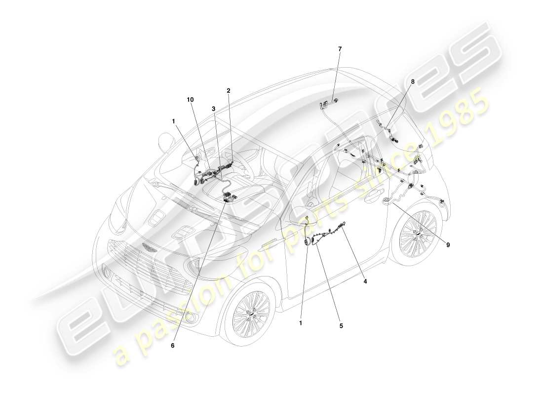 part diagram containing part number ay2y-14630-ac