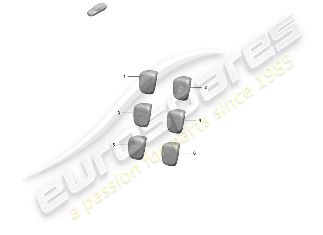 a part diagram from the porsche taycan parts catalogue