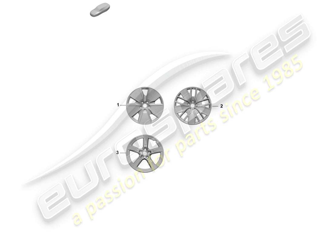 a part diagram from the porsche 2025 (macan-e) parts catalogue