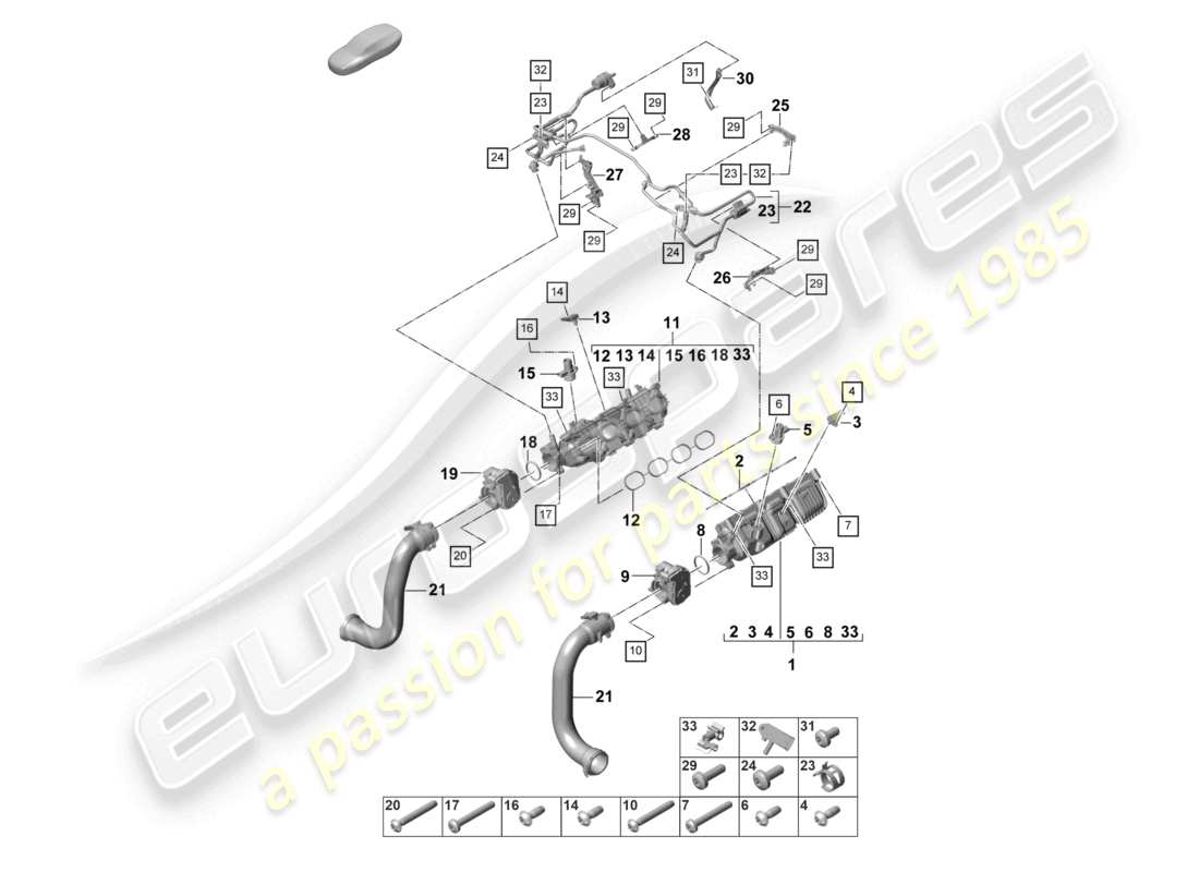 VIEW PARTS DIAGRAMS FROM THE PORSCHE PANAMERA PARTS CATALOGUE a part diagram from the porsche panamera parts catalogue