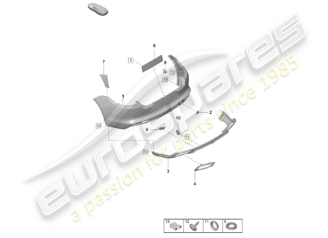 a part diagram from the porsche 2022 (panamera 971-2) parts catalogue