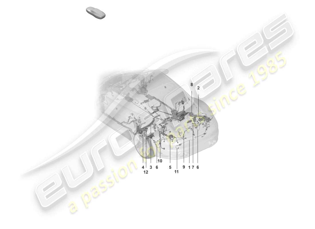 a part diagram from the porsche 992 parts catalogue