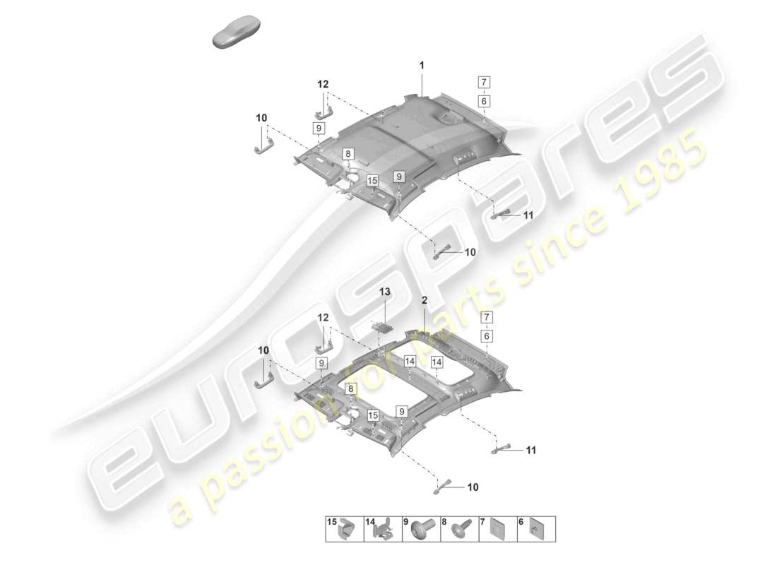 part diagram containing part number pad857607 5j0