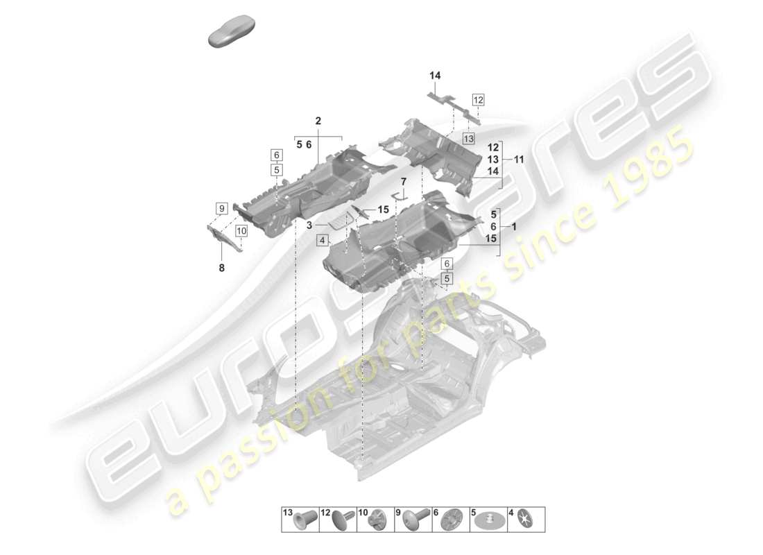 a part diagram from the porsche 2023 (panamera 971-2) parts catalogue