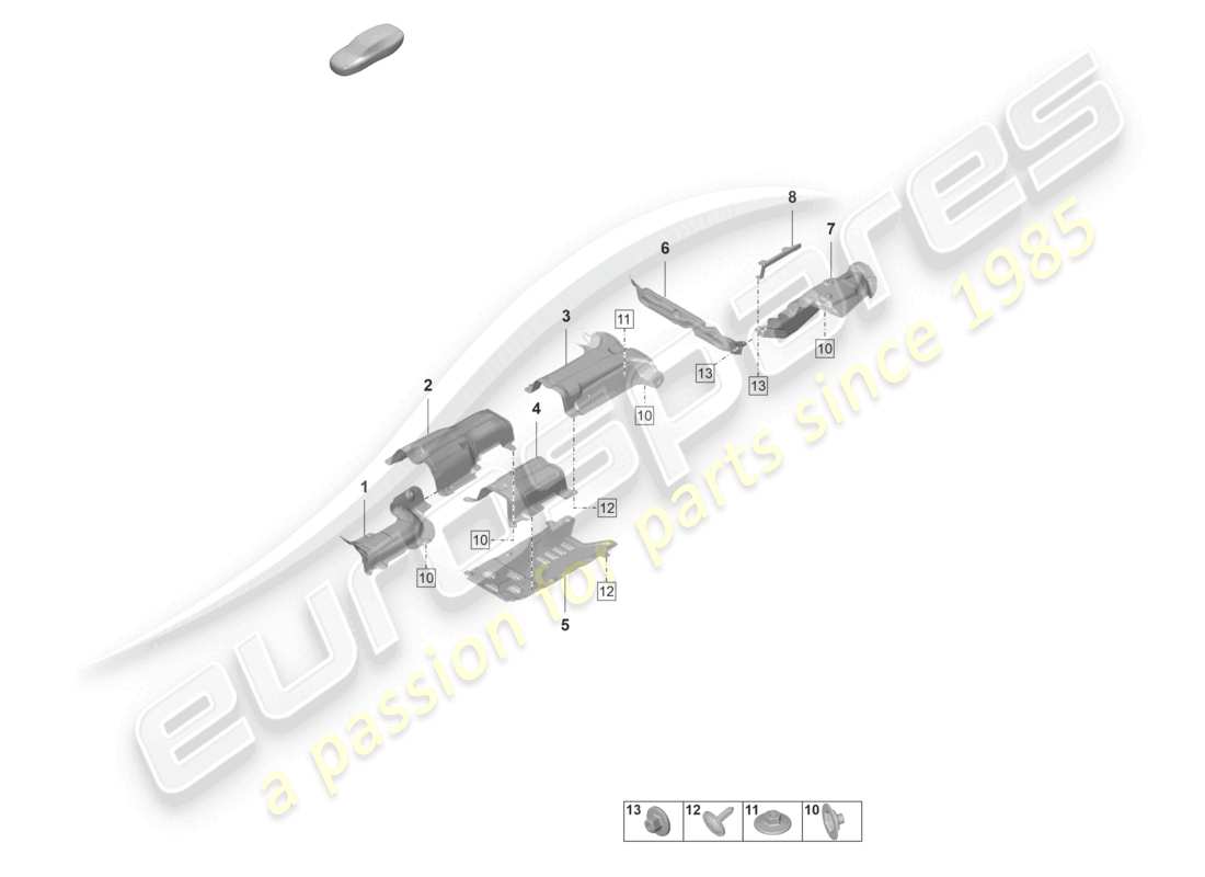 VIEW PARTS DIAGRAMS FROM THE PORSCHE PANAMERA PARTS CATALOGUE a part diagram from the porsche panamera parts catalogue