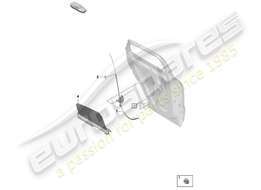 a part diagram from the porsche 2025 (cayenne e3 pa) parts catalogue