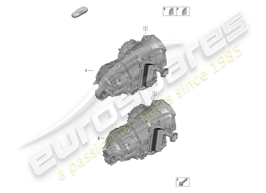 a part diagram from the porsche 2021 (992-1) parts catalogue