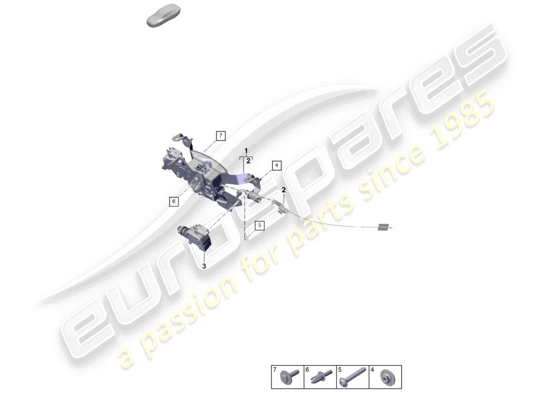 a part diagram from the porsche 2022 (992-1 turbo / s) parts catalogue