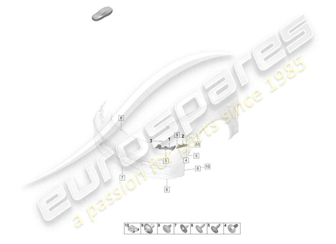 a part diagram from the porsche panamera parts catalogue