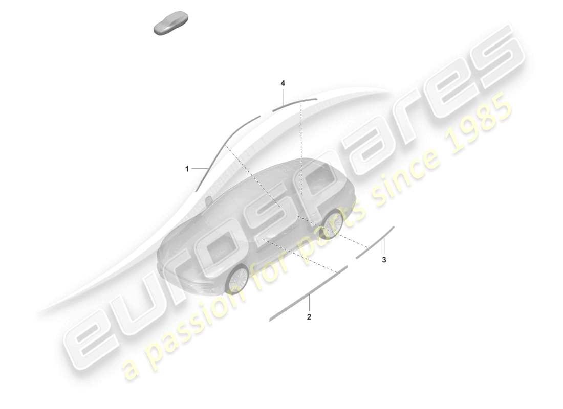 a part diagram from the porsche 2023 (panamera 971-2) parts catalogue