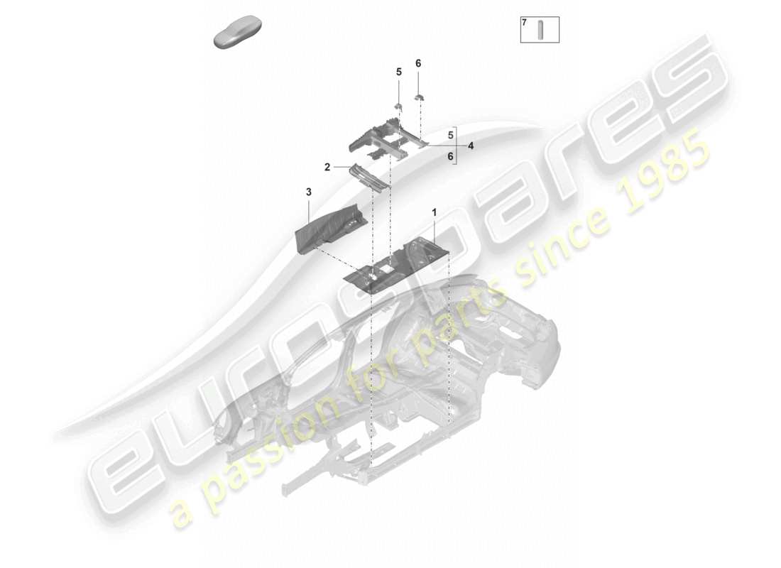 a part diagram from the porsche 2024 (panamera 971-2) parts catalogue