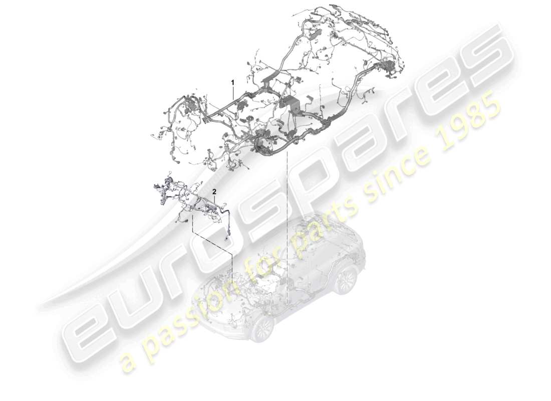 a part diagram from the porsche 2026 (cayenne e3 pa) parts catalogue