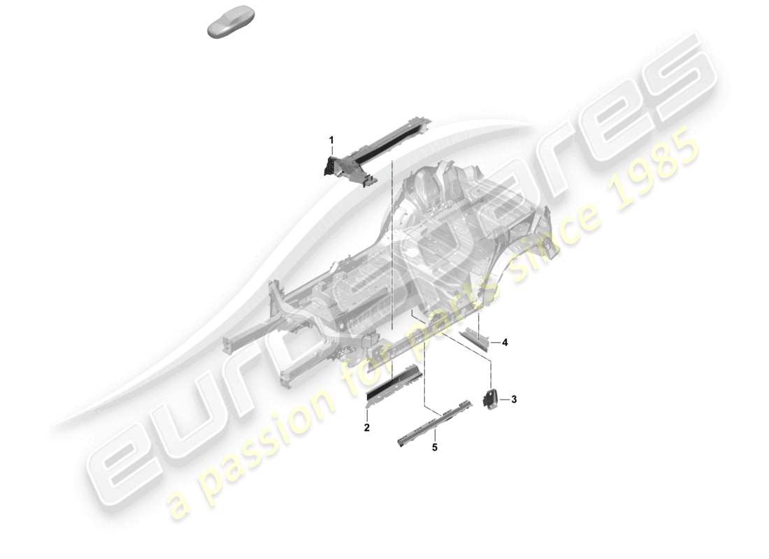 a part diagram from the porsche 2025 (cayenne e3 pa) parts catalogue