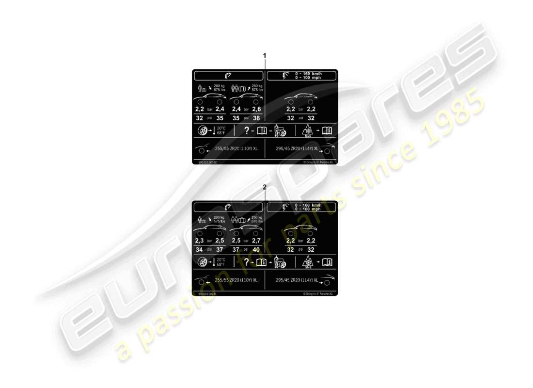 VIEW PARTS DIAGRAMS FROM THE PORSCHE CAYENNE PARTS CATALOGUE a part diagram from the porsche cayenne parts catalogue